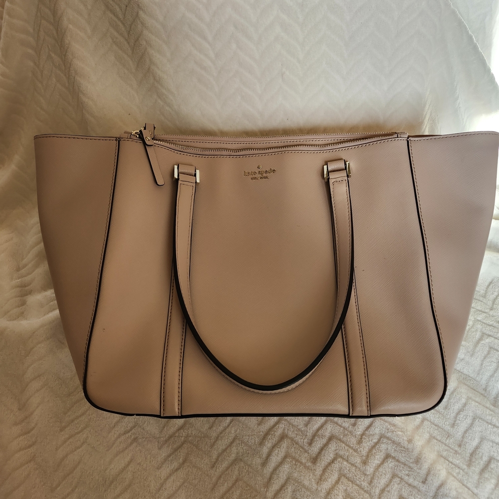 Kate Spade Pink Saffiano Tote/Shoulder Bag